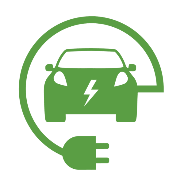 Electric Car Symbol B 600x600